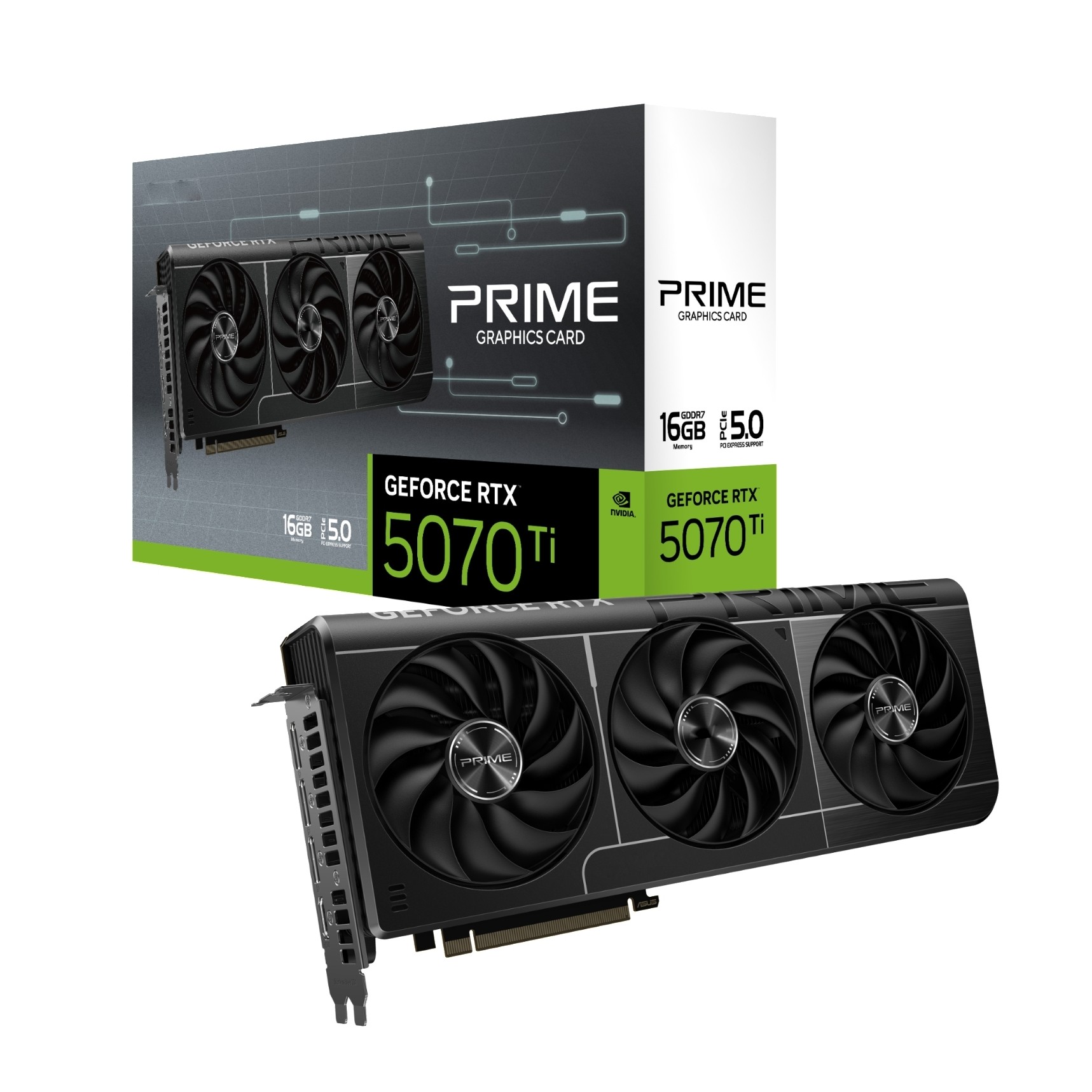 Triple Fan Gaming Graphics Card 16Gb - 2025 Neue PRIME GeForce RTX 5070