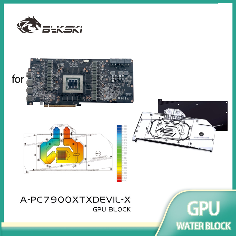 Rx 7900 Xtx 24Gb Video Card - Bykski A-PC7900XTXDEVIL-X GPU-Wasserblock für PowerColor Red
