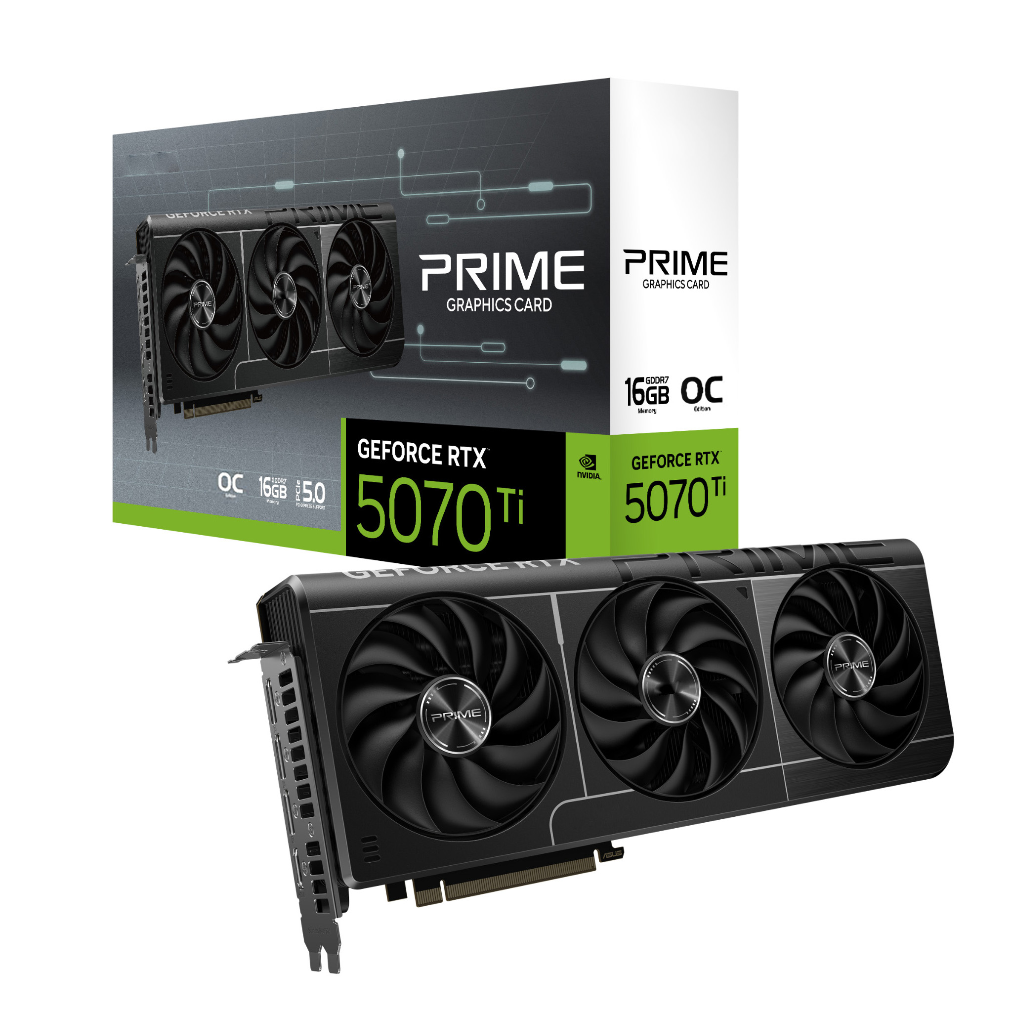Triple Fan Gaming Graphics Card 16Gb - 2025 Neue PRIME GeForce RTX 5070
