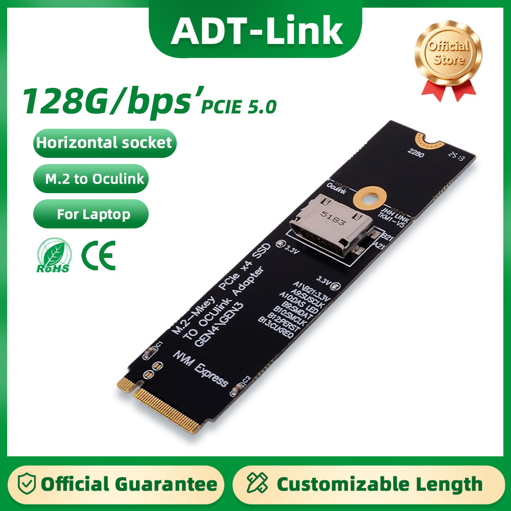 Oculink Egpu Dock Graphics Card - ADT-Link PCIe 5.0 X4 auf OCuLink