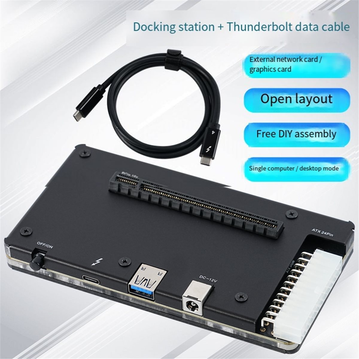 Thunderbolt 4 External Gpu Enclosure - ABIU Professionelles Externes GPU-Gehäuse für Thunderbolt