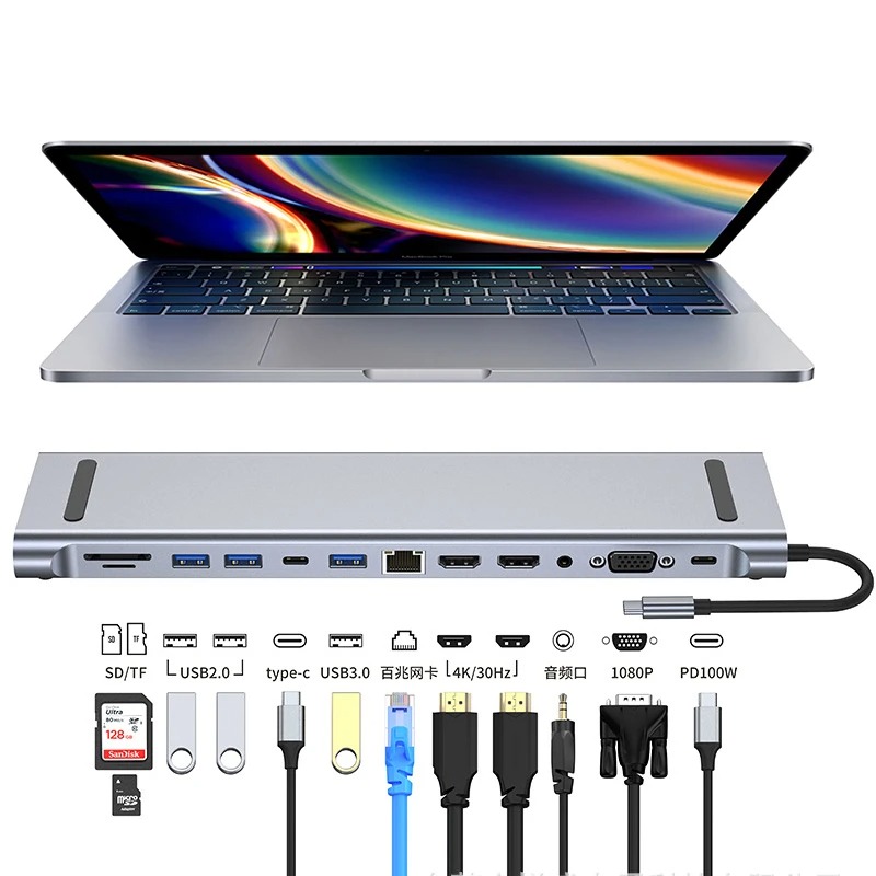 USB C 3.0 HUB Typ C zu Multi 4 – 4 Hdmi Multi Monitor Video Card 4K Bewertung und Preis